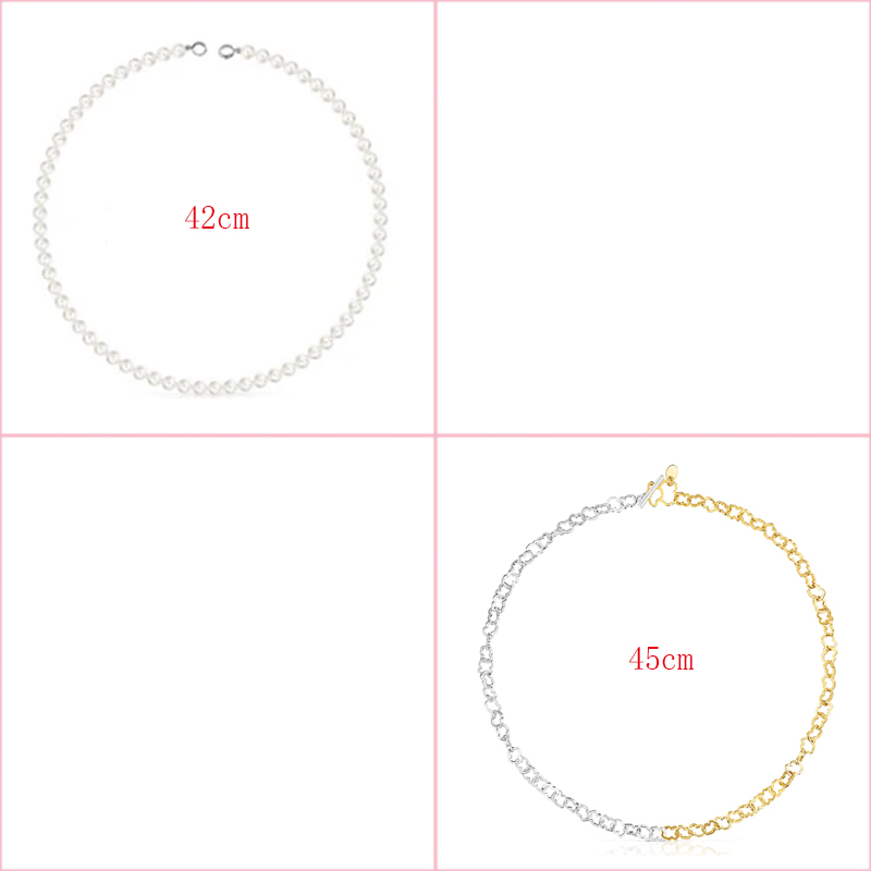 

2022 New 100% 925 Sterling Silver Necklace Fashion Classic DIY Bear Simple Ladies Jewelry Necklace Accessories