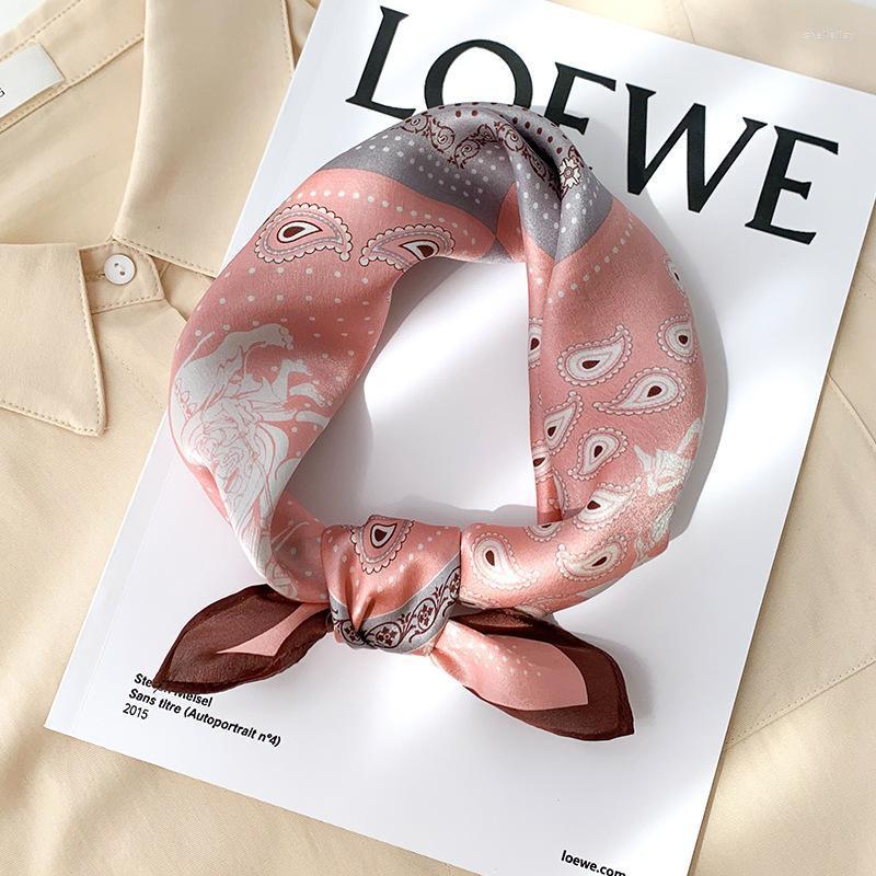 

Scarves Horse Print 100% Real Silk Square Scarf Women Neckerchief Female Bandana Designer Luxury Shawl Poncho Headband Hijab 2022Scarves She