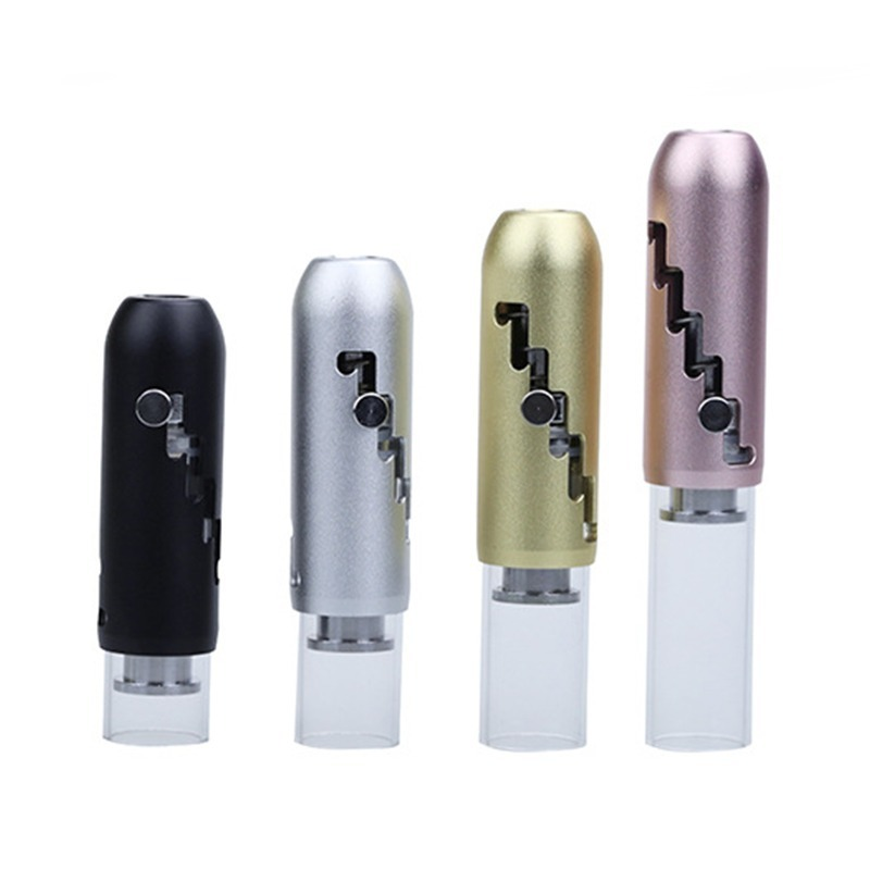 

Hot Ins Metal Smoke Pipe Dry Burning Weeding Shreds Adjustable Glass Tube with Filter Screen Portable Tobacco Pipes Set Smoking Accessories