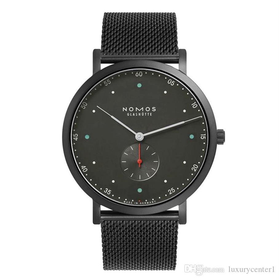 

2020 Brand nomos Men Quartz Casual Luxury Watch stainless steel Men Watches Male Clock small dials work Relogio Masculino Men Watc2366, 4th