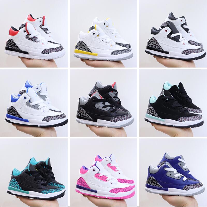 

Infants jordan AJ3 Retro Shoes Cardinal Red Toddler Basketball Shoe Children kids Toddler 35th White Black Cement True Blue Infrared 23 Sneakers, Option 7