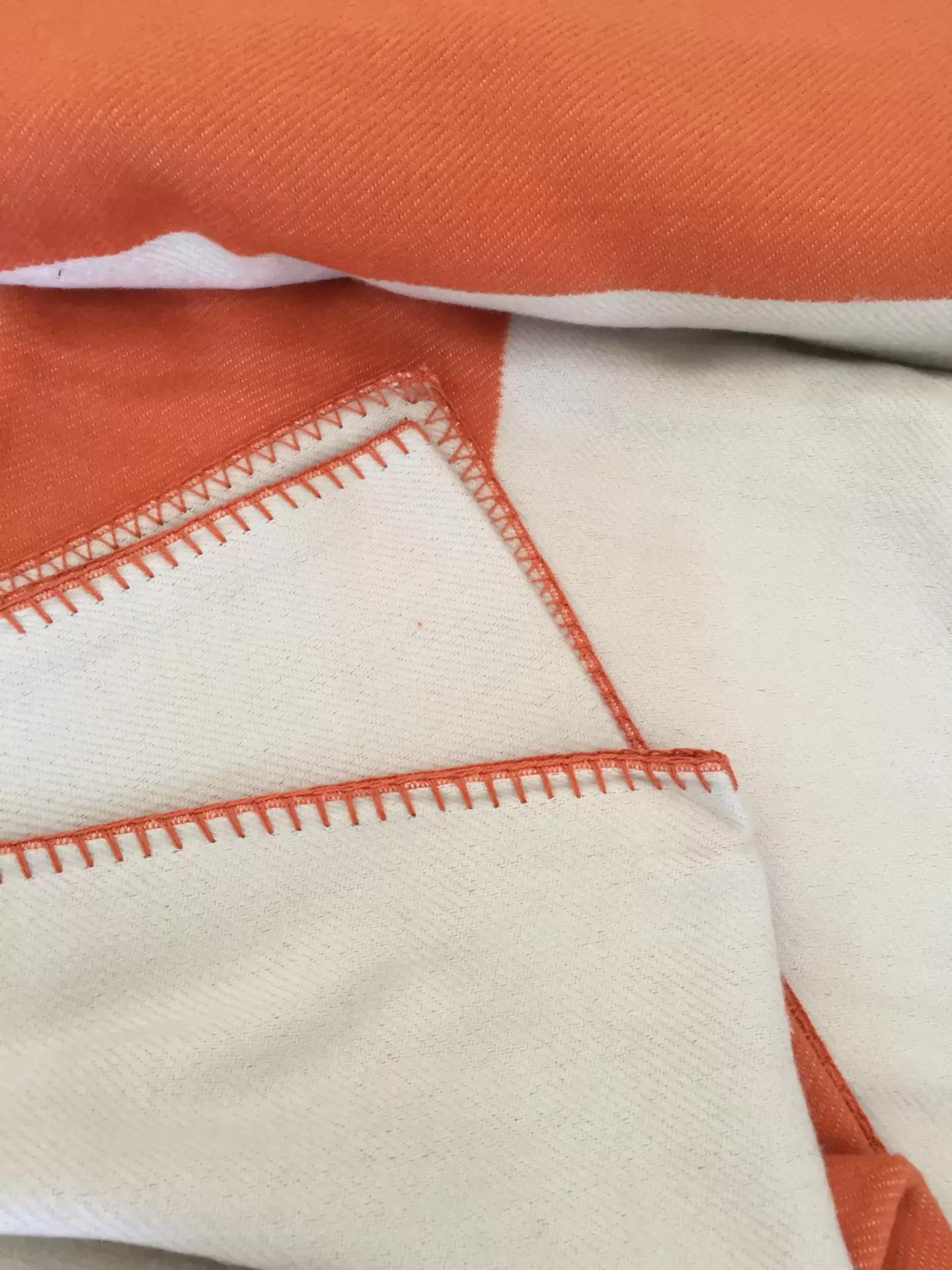 

Blanket Custom Knitted Luxury Letter Wool Sofa Airplane Woven Shawl Blankets Mechanical Wash With H