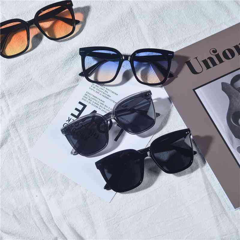 

Gg Designer Cycle Fashion cc Sunglasses for Woman Mens Super Large Frame Square Meter Nail Round Face