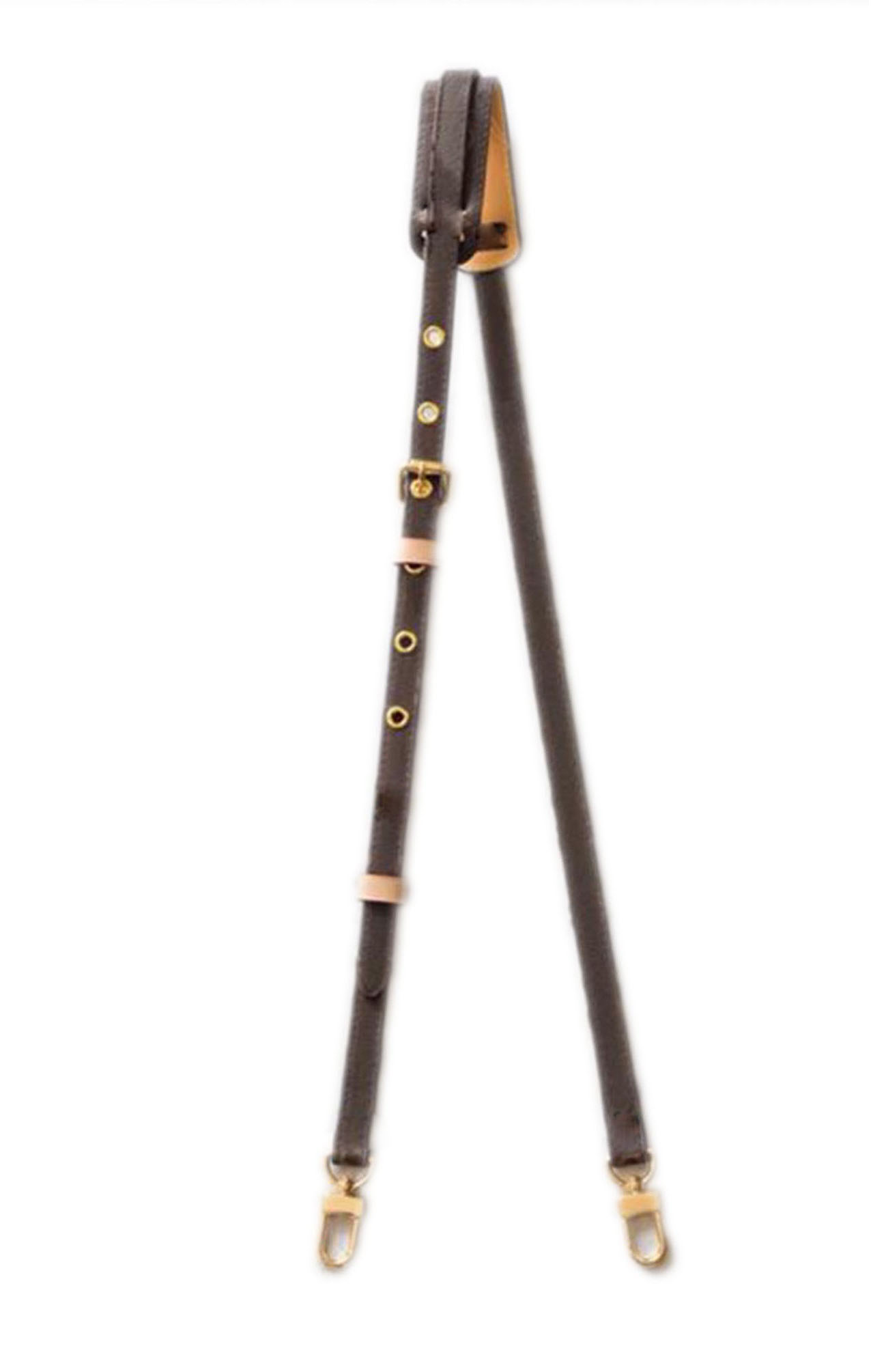 

Classic Strap colosr Women Men Bags Crossbody Shoulder Strap Brown Flower Leather Messenger Bag metal gold hardware hole t 16mm original quality franch handcrafted