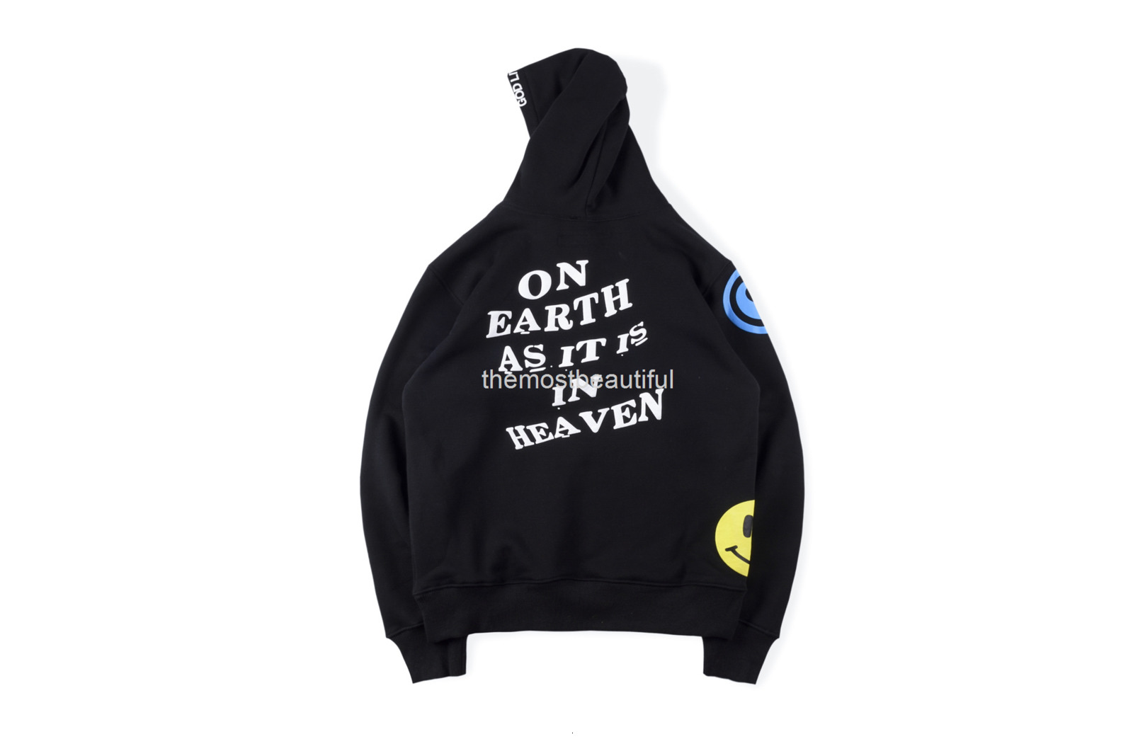 

Men' T-Shirts 21ss hip hop Kanye' same Hoodie smile face 3D printing sweater with loose print men' and women' hoodies, 2# packing bag