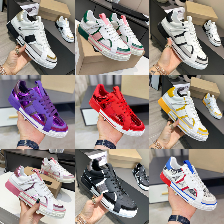 

couples high-end Men and women Casual shoes design high quality cowhide Neri sheepskin Rubber outsole slide Fashion style Sports shoes Multicolor 38-45, Color 11