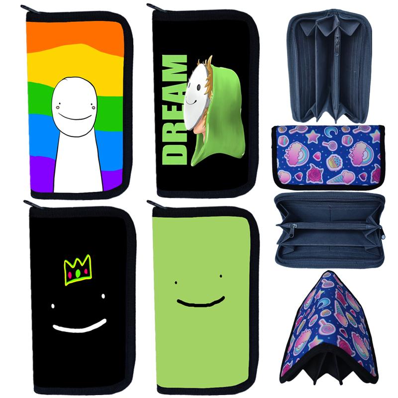 

Wallets Dream Merch Cartoon Dreamwastaken Purse Card Holder Smp Money Bags Gift For Boy Girl Dollar Price Short WalletWallets, 19