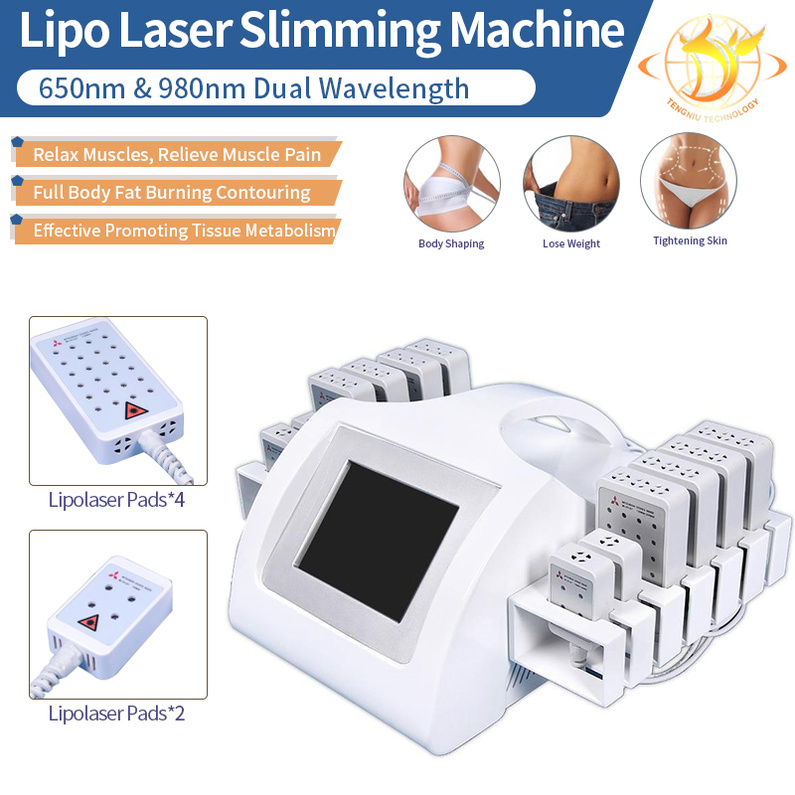 

336 Diodes Lipolaser Home Use Portable Machines Lipo Laser Slimming Lipolaser Beauty Machine With User Manual