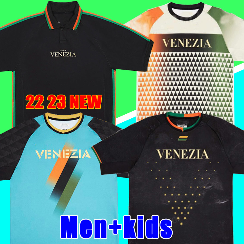 

Venezia Football Jerseys 22 23 #10 ARAMU #9 FORTE Venice Home Black Soccer Jersey #27 BUSIO #7 MAZZOCCHI Away White Shirt 2021/2022 Men 3rd Adult Uniforms 4th Red 88, 21/22 away men+patch2
