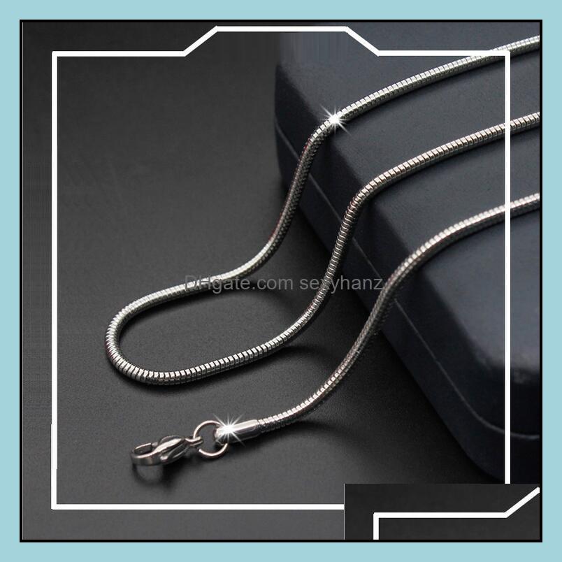 

Chains Necklaces Pendants Jewelry Classic Snake Link Chain Necklace 316L Stainless Steel Fashion Men And Womenjewelry Accessories Punk Sty
