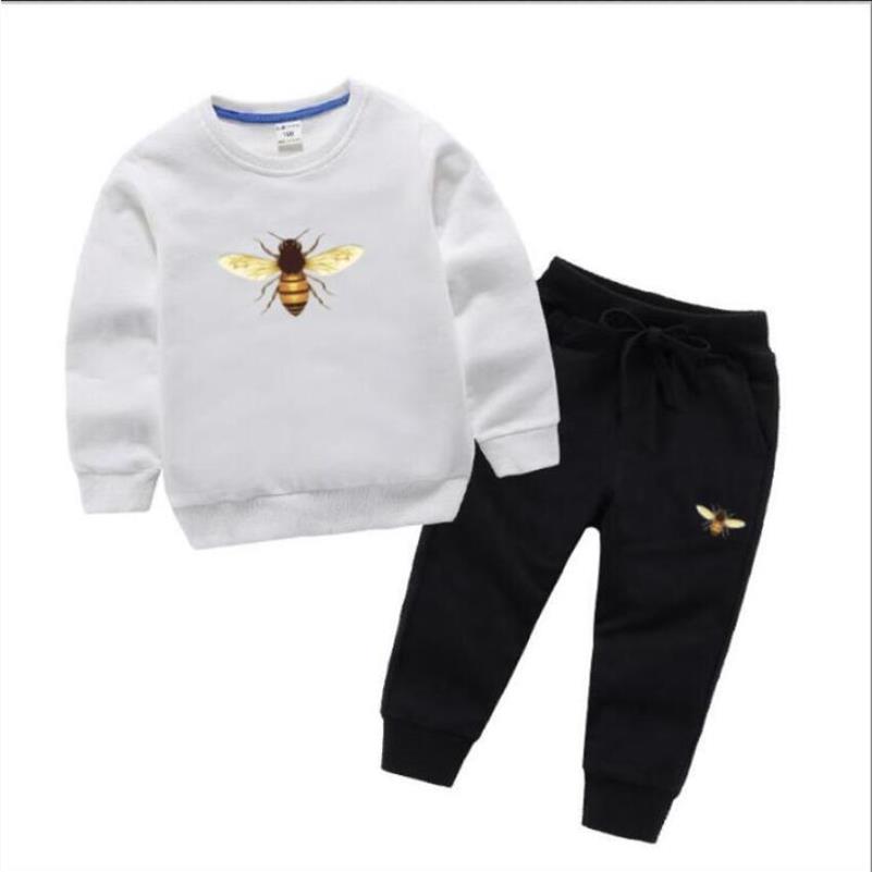

Kids Boy Luxury Designer Fashion Girl Clothes Sportswear Autumn Baby Hoodies 2 Pcs sets Children Outfit Toddler Cotton Tracksuit288y, Red