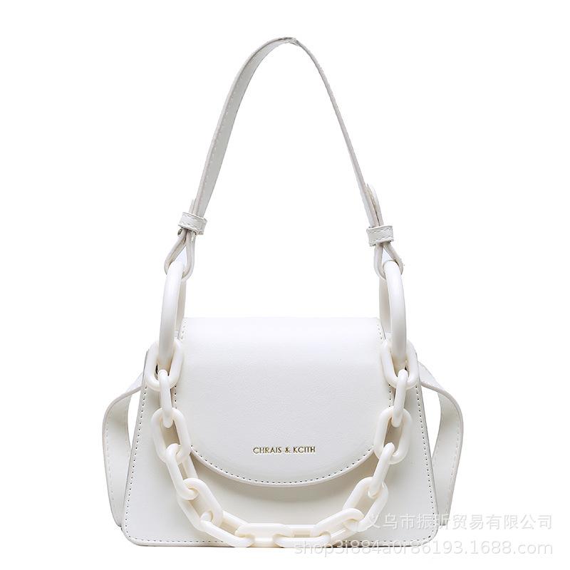 

Evening Bags Small For Women 2022 Luxury Designer Handbag Acrylic Chain Shoulder Messenger Bag PU Leather Hasp Casual Square, Pink