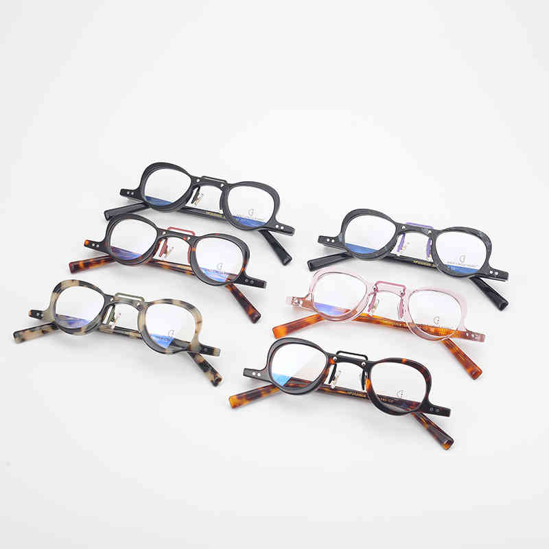 

Metal eyeglass frame small frame blue light proof mirror frame modified plate ultra light 38-29-145 manual