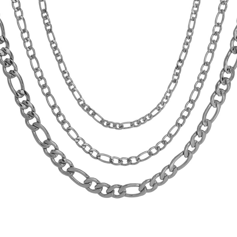 

Chains Classic Figaro Chain Necklace For Men Women 4/7mm Silver/gold Color Stainless Steel JewelryChains