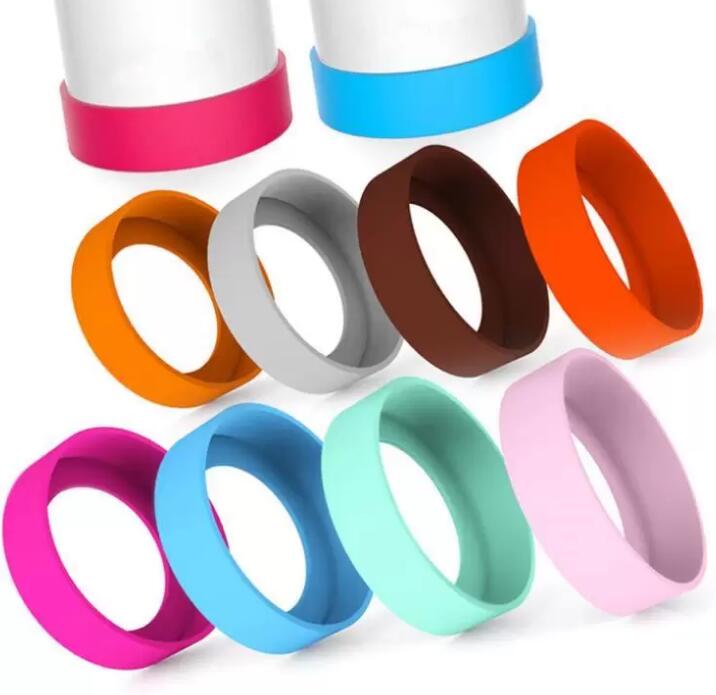 

Drinkware Bottle Cup Protective Silicone Coasters Travel Mug Special Cups Water Bottler Bottom Non-Slip Cover