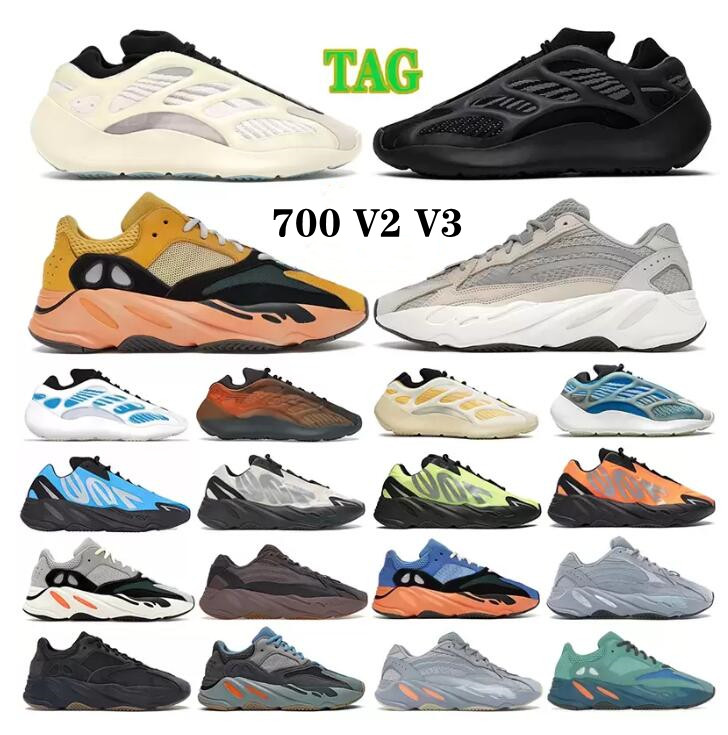 

high quality Hotsale 700 v2 running shoes mens womens sneakers Cream Bright Blue v3 Azael Alvah Safflower Vanta Magnet Solid Grey outdoor sports trainers, Please contact us