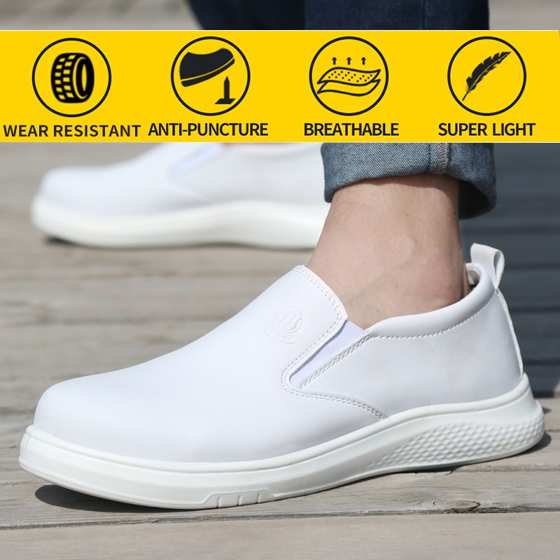 

Men Anti-smashing Work Shoes Safety Shoes Fashion Comfortable Indestructible Anti-Puncture Construction Anti-static, D802