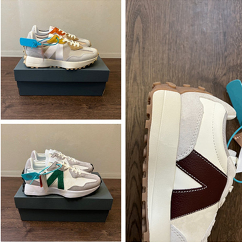2022 BB327 B327 327 Couleur de mer Couleur de mer Chaussures décontractées pour hommes Retro Laisses chaussures de course à l'état bas QC2O