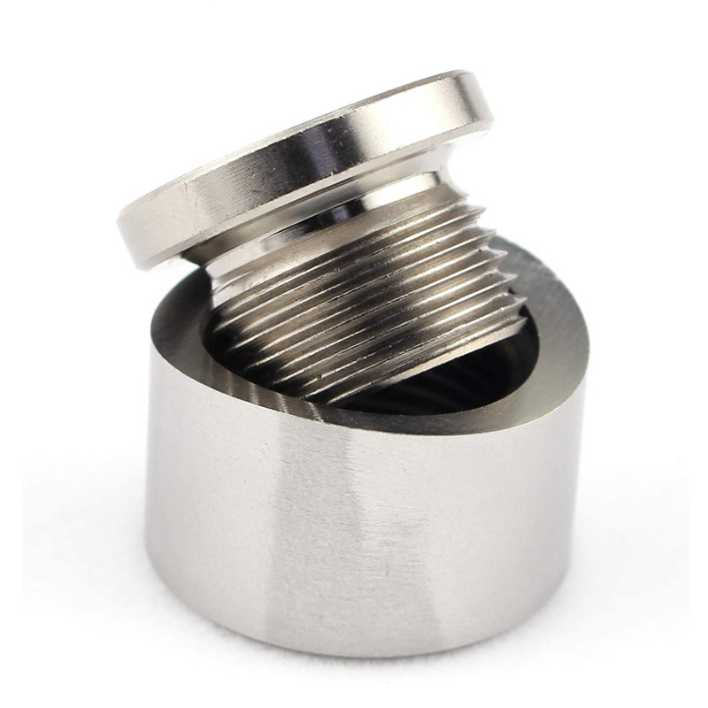 

SS304 hexagon bung and Notched base nut for lambda sensor, welded boss adapter for oxygen install, M18*1.5