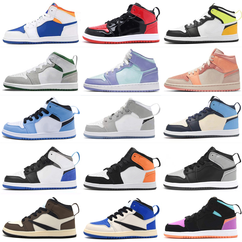 

Infants 1s Toddler 1 Kids Basketball Shoes Bred Patent Preschool PS dark mocha fragment Children Child Sneakers UNC Shadow Pine Green Athletic Outdoor Size 9C- 5Y 26-37, As photo 18