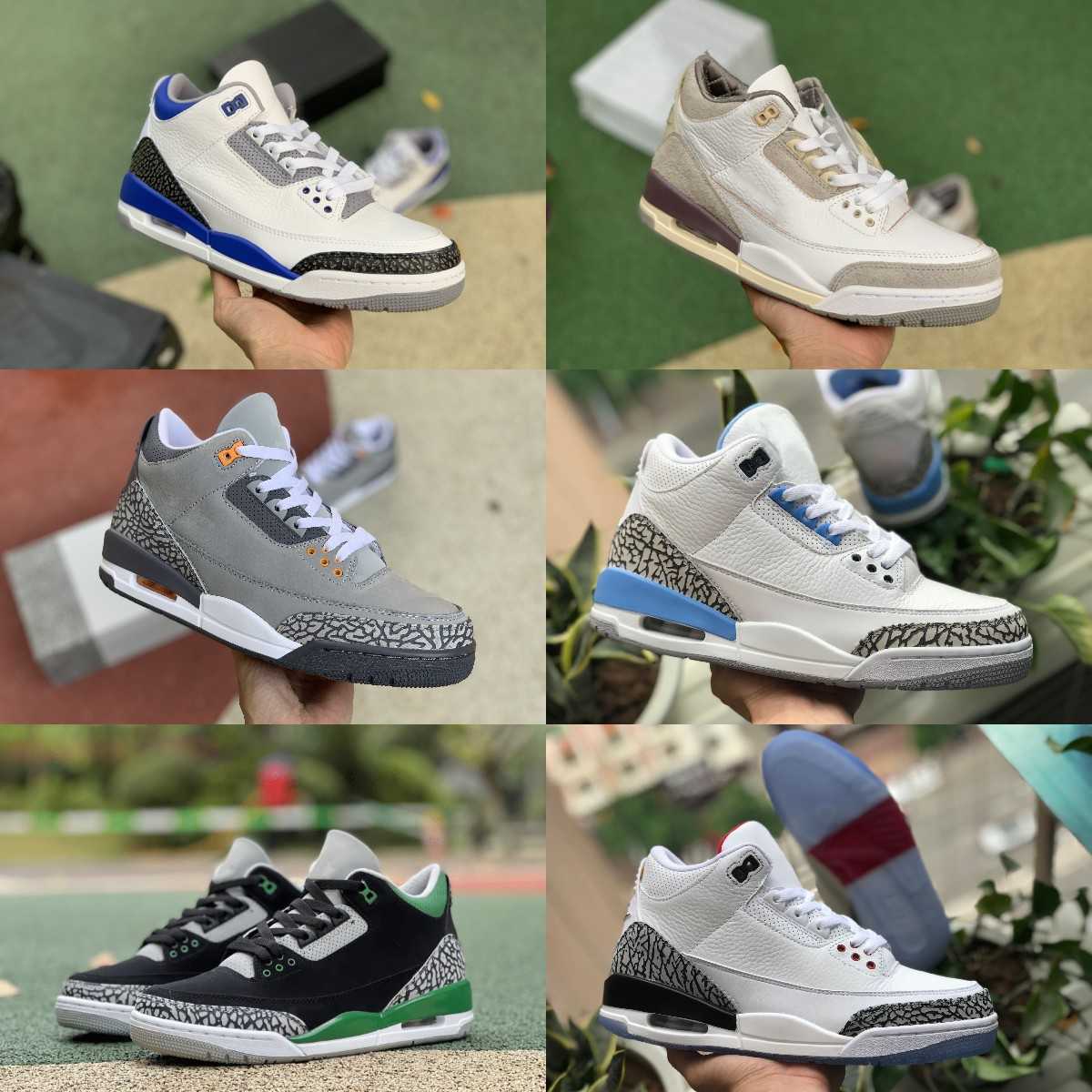 

Jumpman Racer Blue 3 3S Basketball Shoes Mens Cool Grey A Ma Maniere Pine Green UNC FREE THROW LINE Hall of Fame Black Cement Pure White Varsity Royal Trainer Sneakers S8, Please contact us
