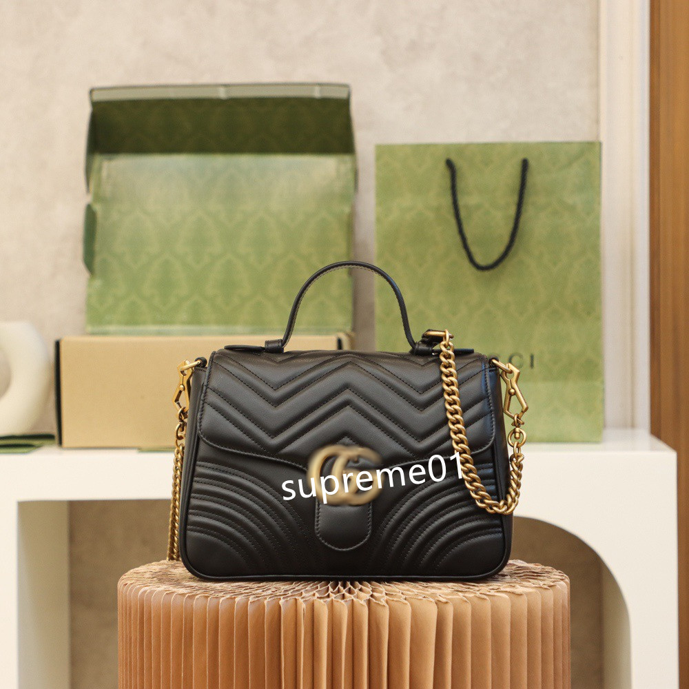 

Leather Handbags High quality Women Lady Marmont Bags Genuine Leather Crossbody Handbags Purses tote Shoulder Bag Classic Satchel Totes, Customize