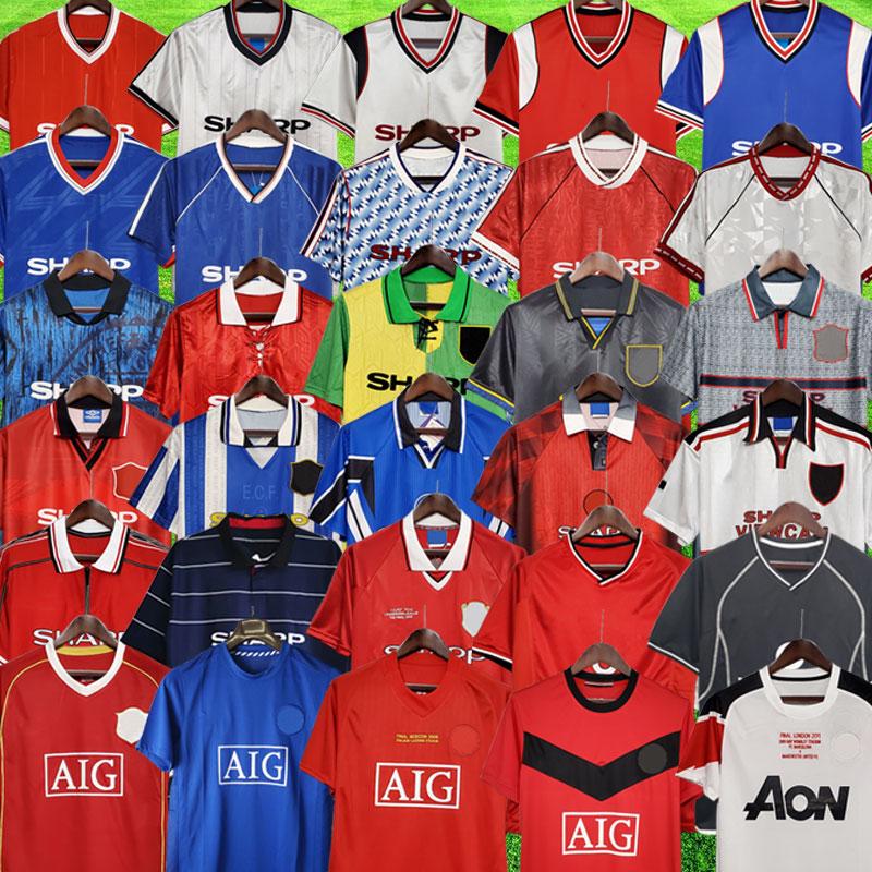 

Retro Version 1992 1994 1996 2002 United Soccer jerseys 1999 2000 finals football shirts Giggs SCHOLES BECKHAM RONALDO Manchester Vitage 1990 1998 CANTONA KEANE, 1994/96 home