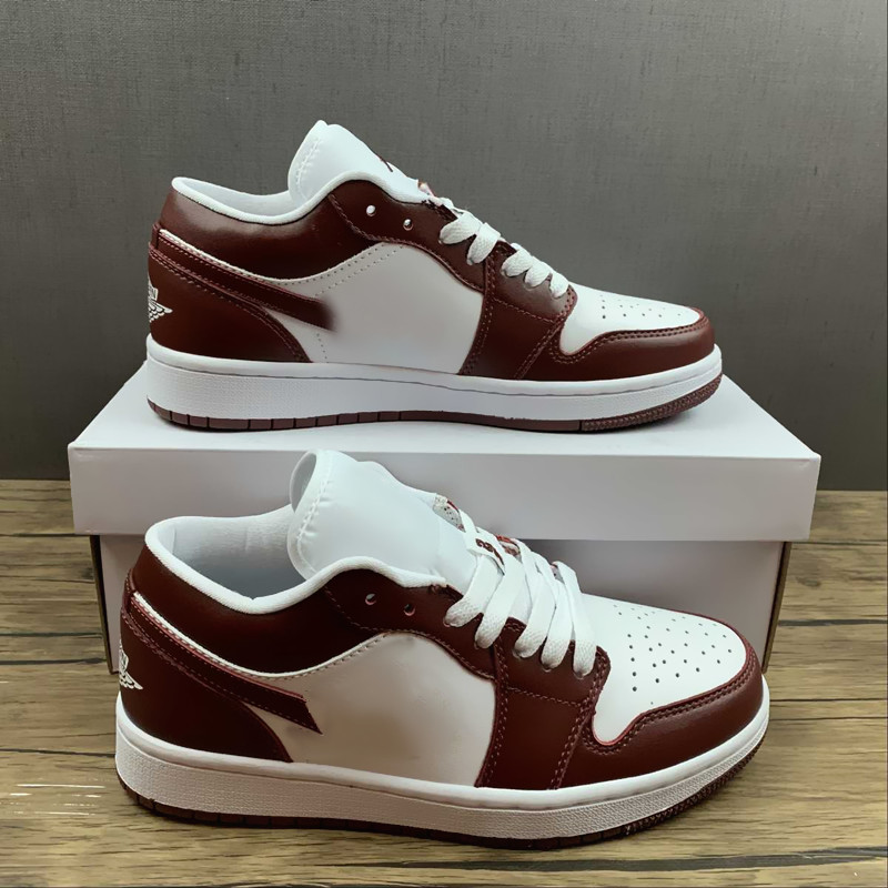 

Top Quality Shoes Jumpman 1 Low white bronze eclipse-white classic LOW-top culture casual sports basketball Shoes Leather Trainers Ship ShoeBox