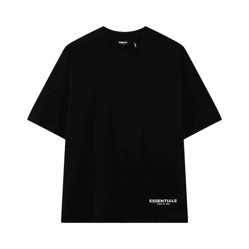 Men's Fashion Personality Trend New Short-sleeved Brand Wholesale Fog Sleeve 2022 Essentials Reflective Printing High Street T-shirt and Women