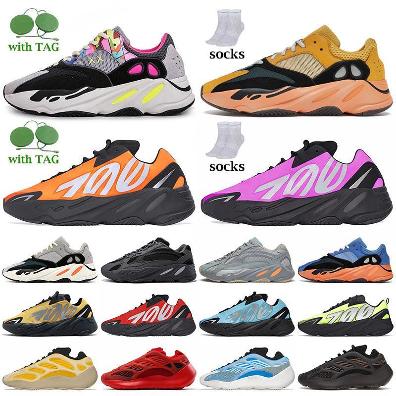 

700 V2 Runner shoe Solid Cream V3 Yellow Static Black Bright Blue 3 Sun Enflame Amber sport sneaker o vig''Yeezies''350''Yezzies''v2 Kanyes, T02 36-45 v3 azael