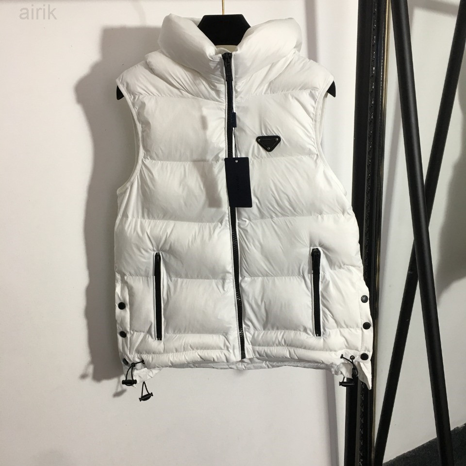 

Cotton Down Jacket Vests Coat Waistcoat Sleeveless For Warmth Stylish Women Tank Coats Winter White Triangle, Extra shipping cost