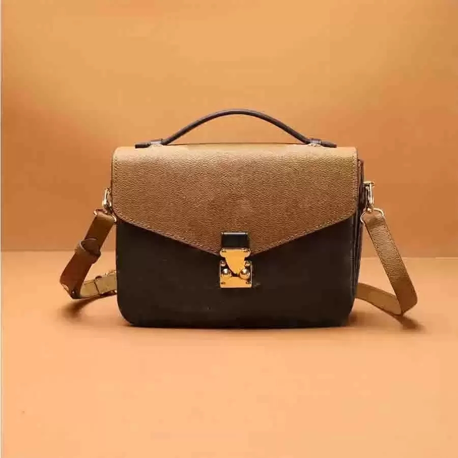 

2022 Woman handbag Designer shoulder Bag Date code serial number Quality Leather women purse messenger shoulder body POCHETTE METIS handbags M44875 M41487