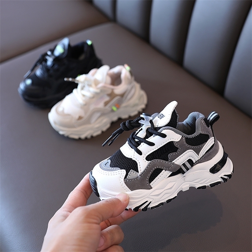 

Capga Sepatu Olahraga Anakanak Musim Semi 16 Tahun Sneakers Jaring Luar Ruangan Lari Sejuk Sol Lembut Anak Lakilaki 220611, Beige