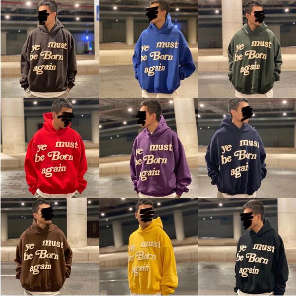 

Hoodies Men Women 1 High Quality Pullover Heavy Fabric Sweatshirts Embroidery Hoody