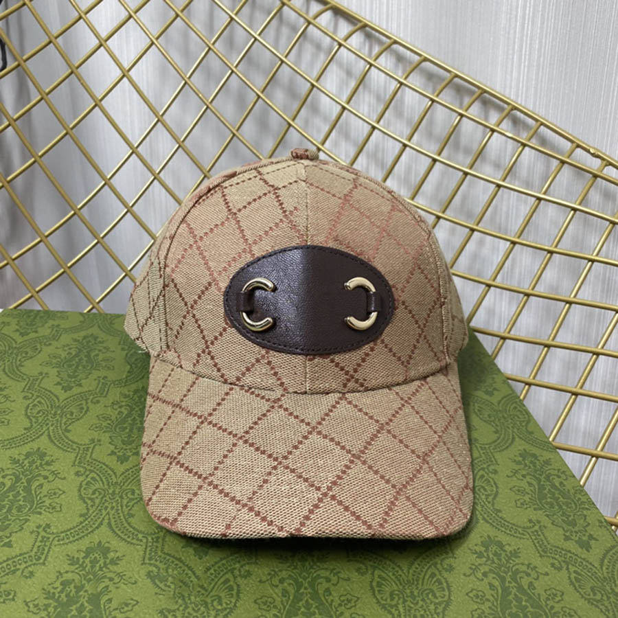 Designer Baseball Cap Dome Bucket Hats Cool Plaid Trendy Hat Leisure Caps Novelty 4 Colors Design for Man Woman Top Quality