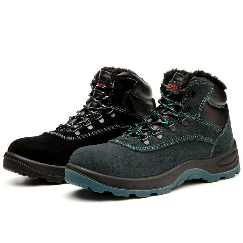 

Cotton Shoes Safety boots Work Safety Shoes Men Lightweight Breathable Soft Comfortable Steel Toe Work Shoes Anti-smashing, 621 black