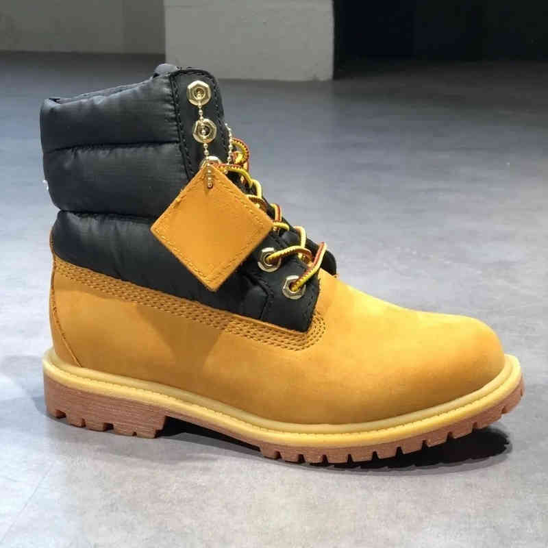 

2022 warm snow boots waterproof down surface high density filled duck down, Yellow