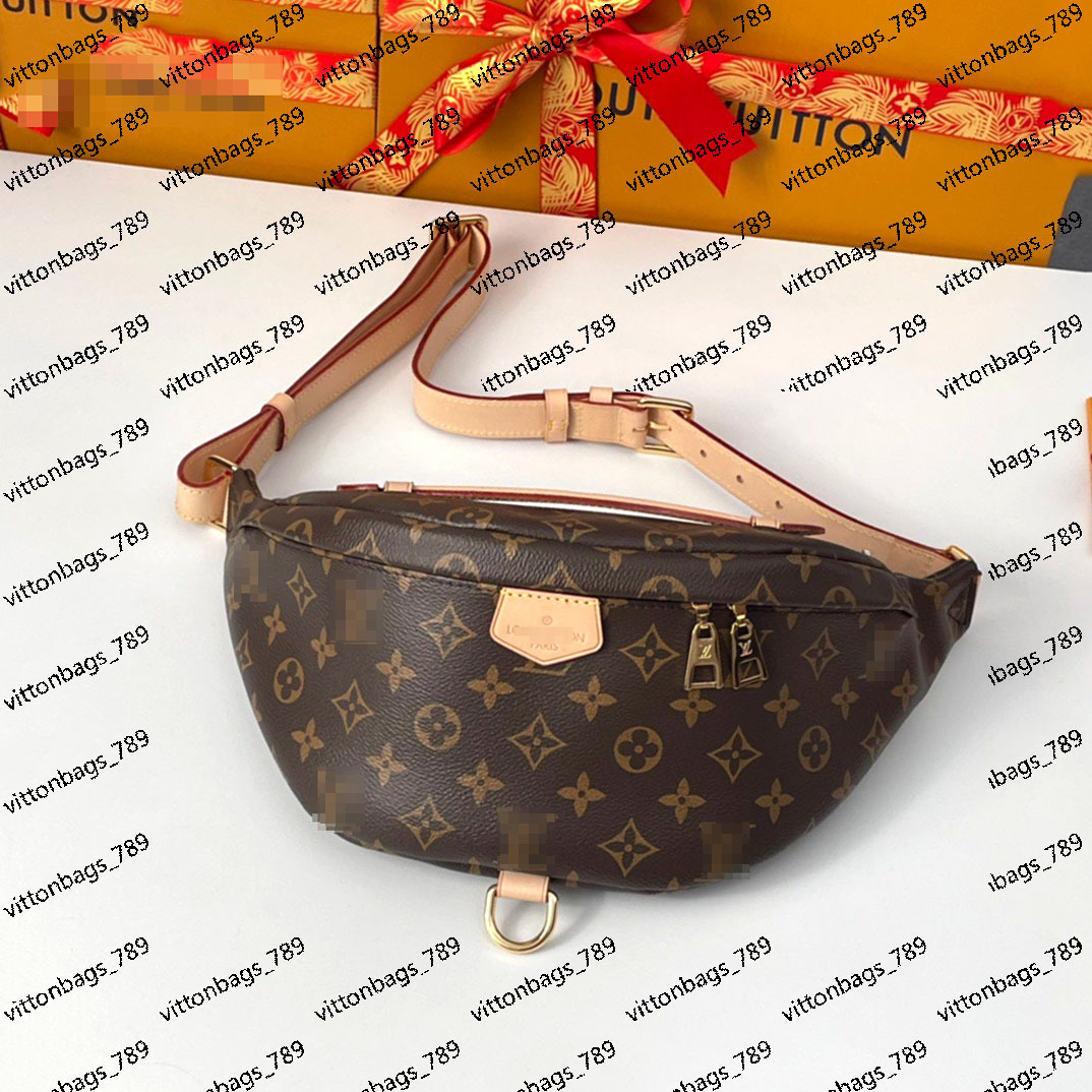

Shoulder Bags MILLIONAIRE Top Quality Bumbag Cross Body Designer Shoulder Bag Brown flower Luxury Genuine Leather Waist Bags Temperament Fanny Pack Bum