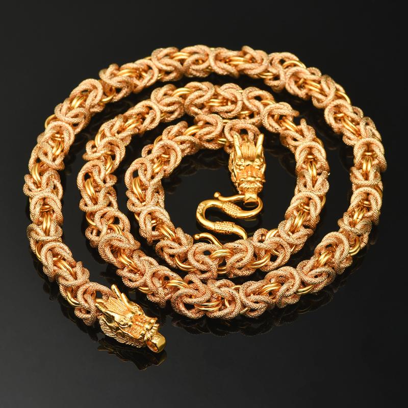 

Pendant Necklaces Gold Plated Necklace Chain Is Suitable For Men Cutting Coil Design Fashion JewelryPendant