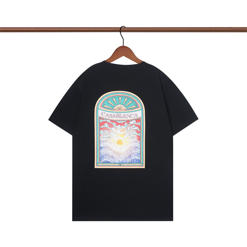 

Mens Casablanc T Shirt Summer Designer Style tshirts Embroidery with Letters printing loose Tees Trend Short Sleeve Casual Shirts Tops Asian Size S-XXL RMP0