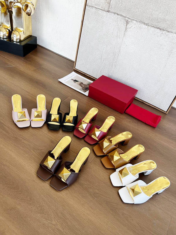 

Stylish Women Heeled Sandals Slippers ONE STUD flat thong calfskin Sexy Casual Sandal Summer Designer Luxury Fashion Ladies Beach Flat Flip Flops Shoe, Customized