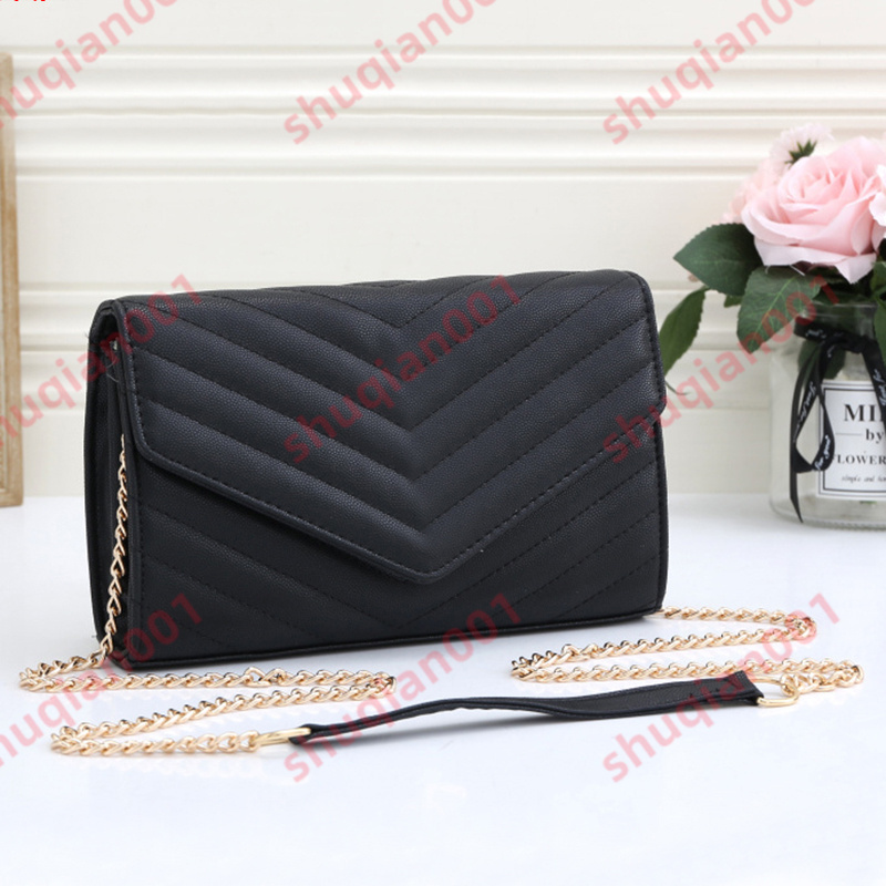 

Quality Designer LOULOU Bag Large Shoulder Chain Clutch Bags Purses Genuine Calfskin Leather Grosgrain Luxury Message Handbags, Logo