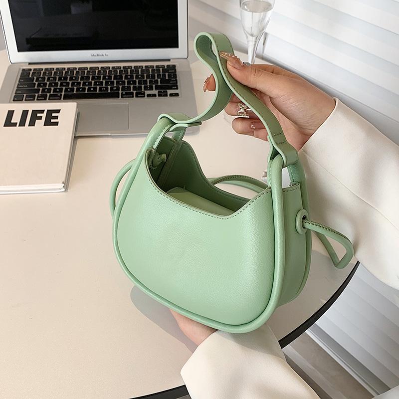 

Evening Bags Summer Shoulder PU Leather Women's Designer Underarm Handbag Short Handle One Crossbody PursesEvening EveningEvening, Black