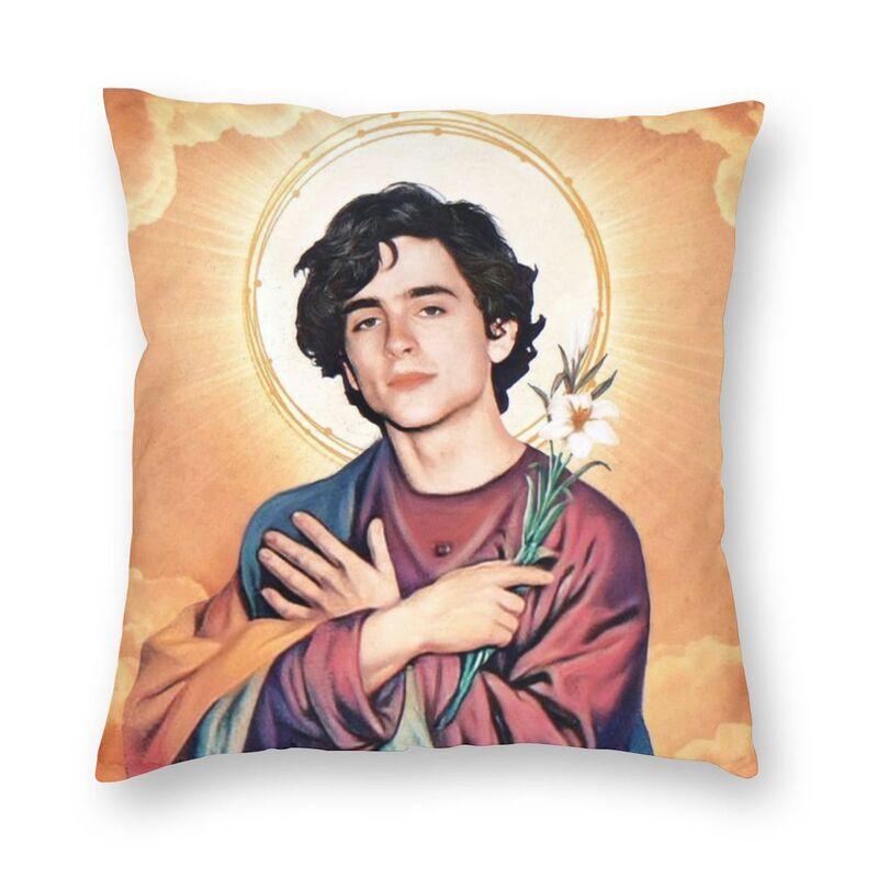 

Cushion/Decorative Pillow Saint Timothee Chalamet Throw Case Decor Home 90s TV Actor Nordic Cushion Cover Velvet Pillowcase SofaCushion/Deco, Light brown