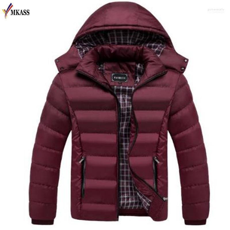 

Men's Down & Parkas Warm Winter Jacket Men Coat Big Size -4XL Arrival Casual Slim Cotton With Hooded Mens Casaco Masculino1 Guin22, Black