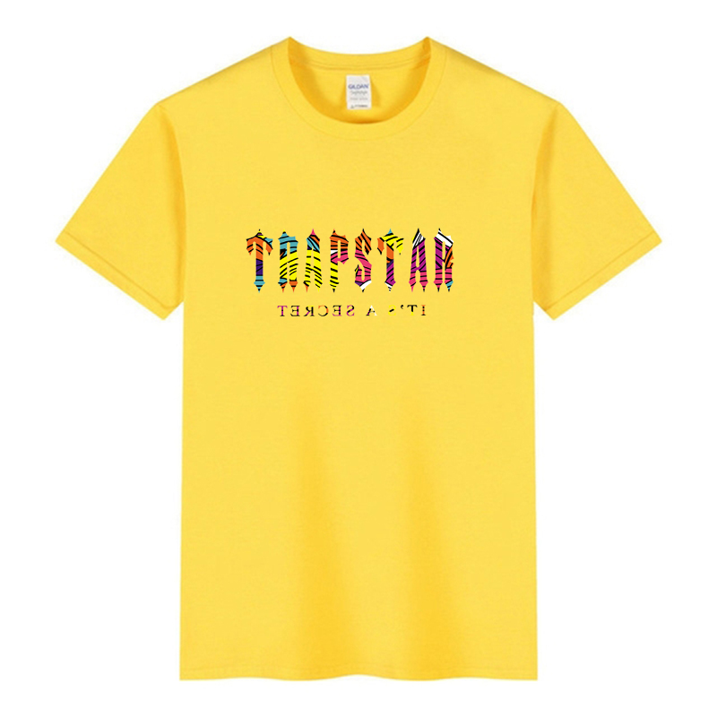 

luxury trapstar T-Shirts 21ss Designer t Shirts Chest Letter Laminated Print Short Sleeve High Street Loose Oversize Casual T-shirt 100% Cotton Tops for Men and Women, Blue