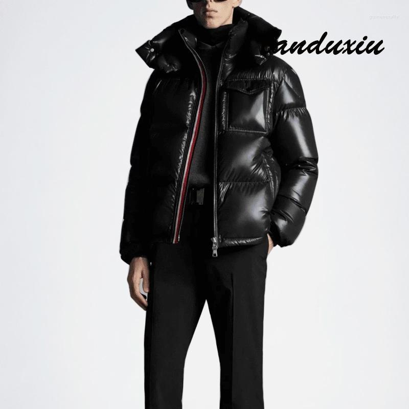 

Men's Down & Parkas 2022 Men Jackets 5XL Oversized Solid Zipper Thick Warm Hooded Glossy Winter Coat Landuxiu Guin22, Blacklogooncuffs
