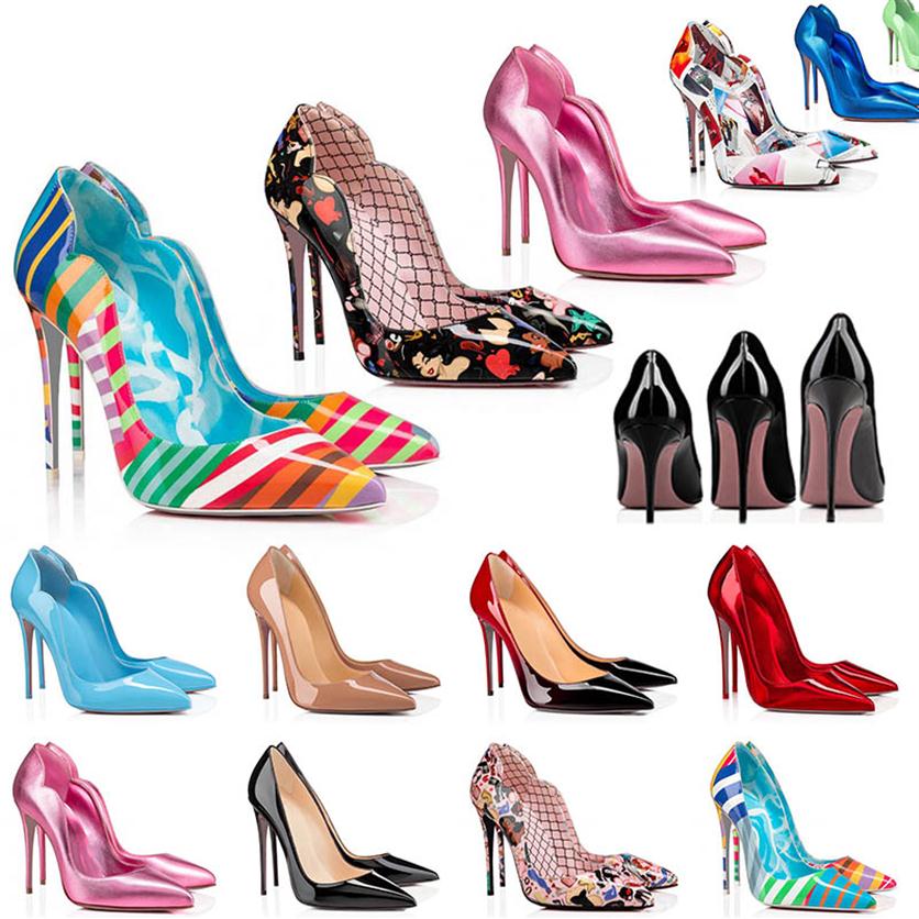 Avec la boîte 2022 Talons hauts So Kate Red Bottoms Chaussures Fashion Womens Leather Robe Stiletto Peep-Toes Sandals Heel Luxury Designer PO256J