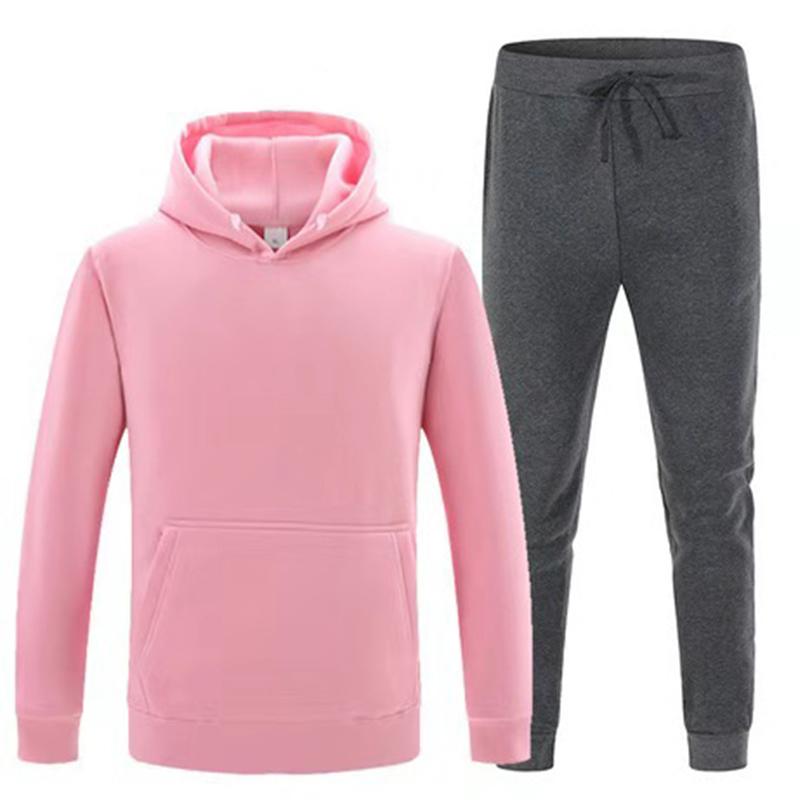 

Men' Tracksuits Autumn And Winter Men Women Couple Suit Two-Piece Fitness Running Sportswear Hoodie Can Customize Your Own Logo, Yellow