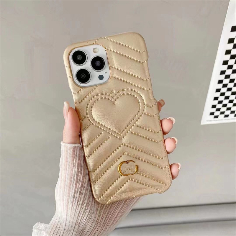 

Love Heart Print Phone Case For Iphone11 11pro11promax 1212pro12promax Luxury Designers Phonecases For13 13pro13promax Brand Phonecases, G10